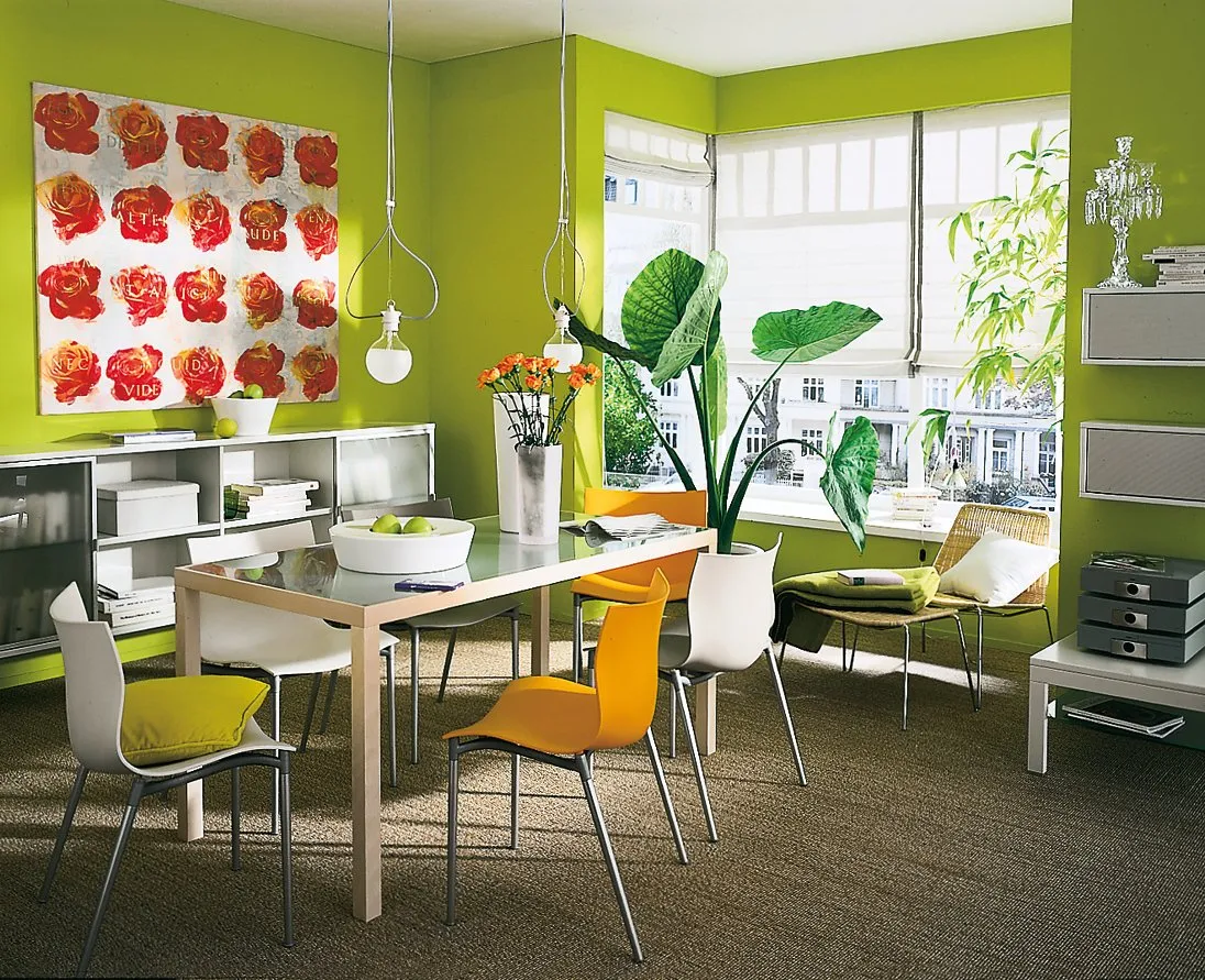 farbenfrohes Esszimmer